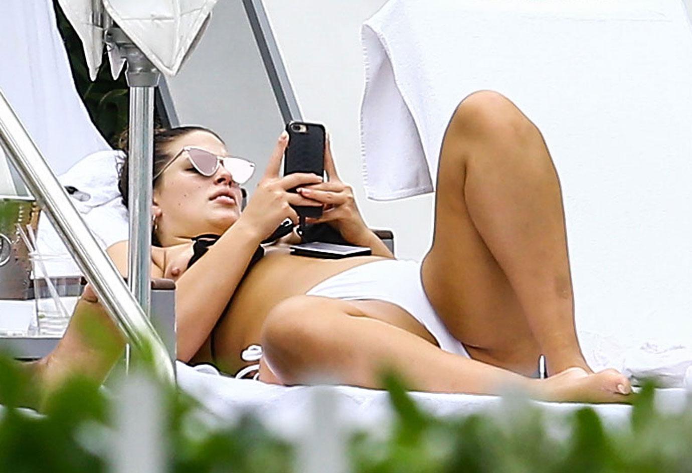Ashley Graham Nip Slip Boobs Photos -- Bikini On The Plus Size Model In  Miami