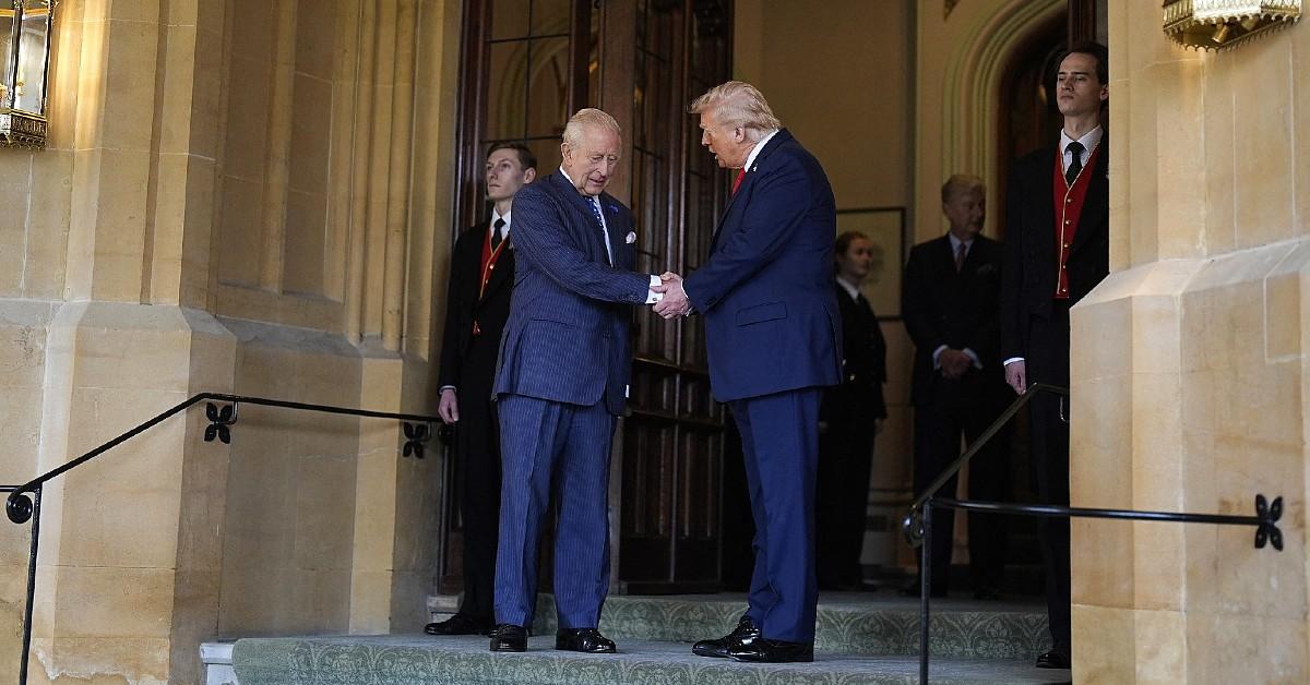 Photo of King Charles and Donald Trump