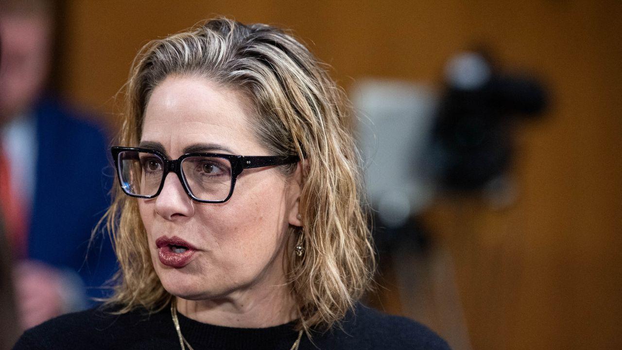 image of Kyrsten Sinema said her relationship with Matthew Ammel began with a kiss at an Airbnb over Memorial Day weekend.