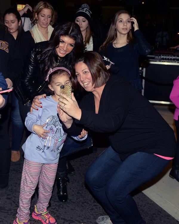 //Teresa Giudice and her husband Joe Giudice show support for their daughter Gia Giudice