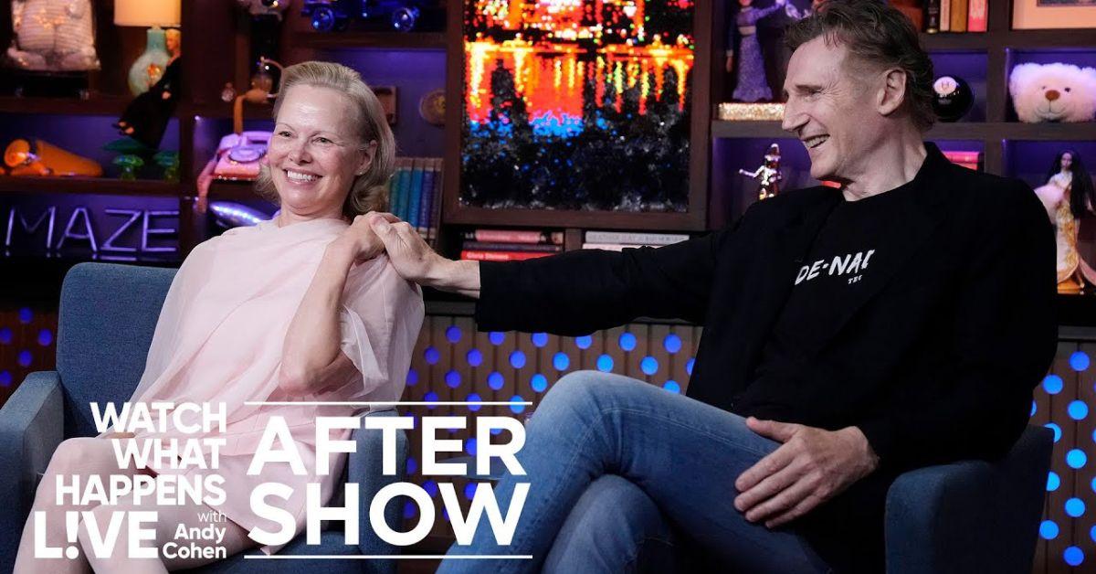 Photo of Liam Neeson and Pamela Anderson