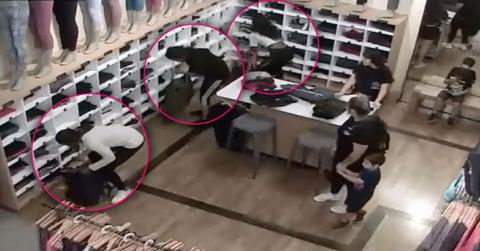 Female Gang Steals Yoga Pants California Lululemon