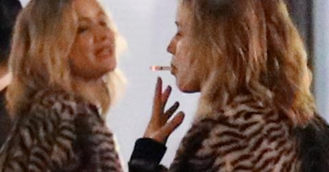 Jennifer Lawrence Seen Smoking Pals London
