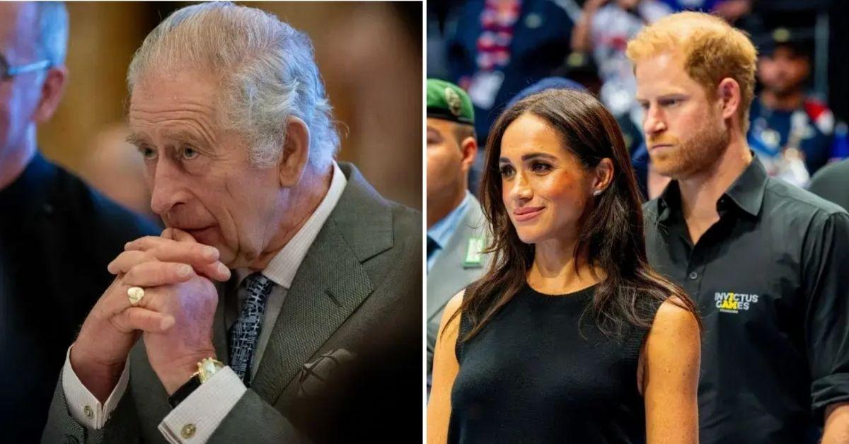 Photo of King Charles, Meghan Markle and Prince Harry