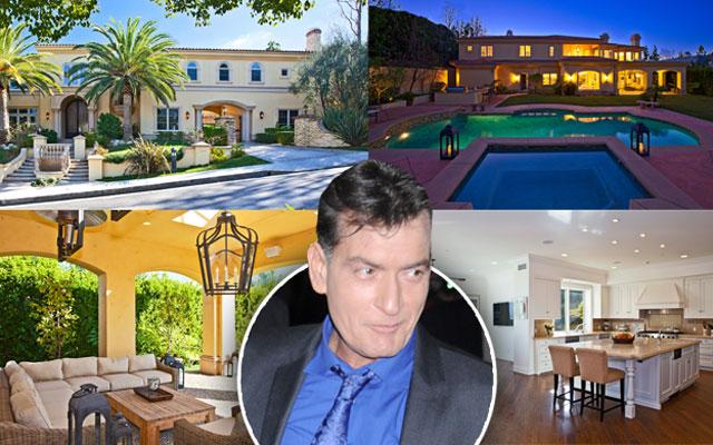 //charlie sheen hiv positive selling mansion inside pp