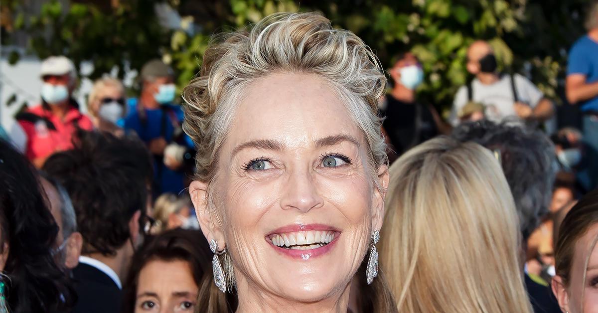 sharon stone italy smiling photoshoot nephew organ failure hospitalized r