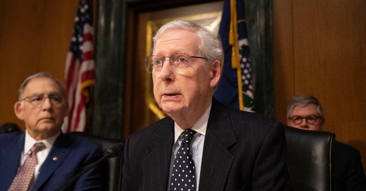 Mitch McConnell Collapses Inside Senate Office Building In Horror Video