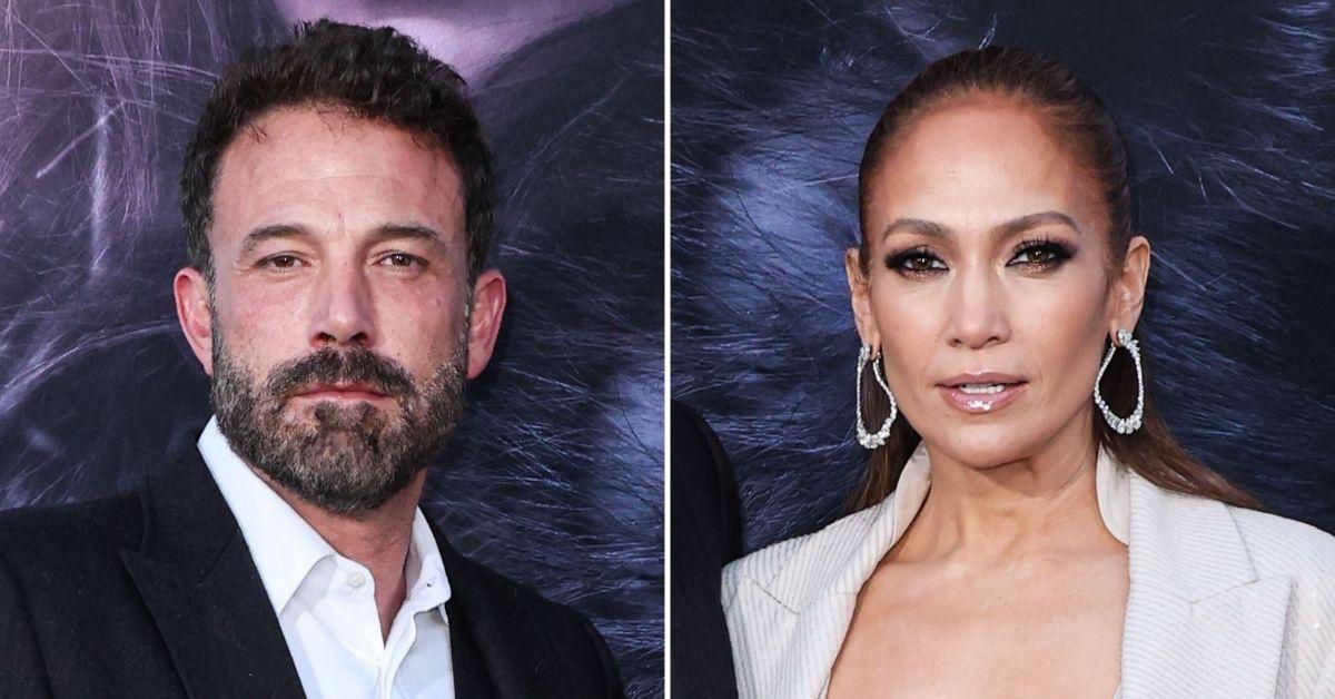 Composite photo of Ben Affleck and Jennifer Lopez.