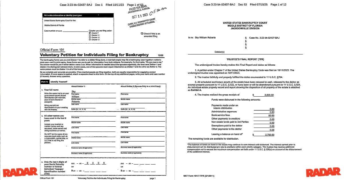 Roberts wanted all his possessions to be exempt