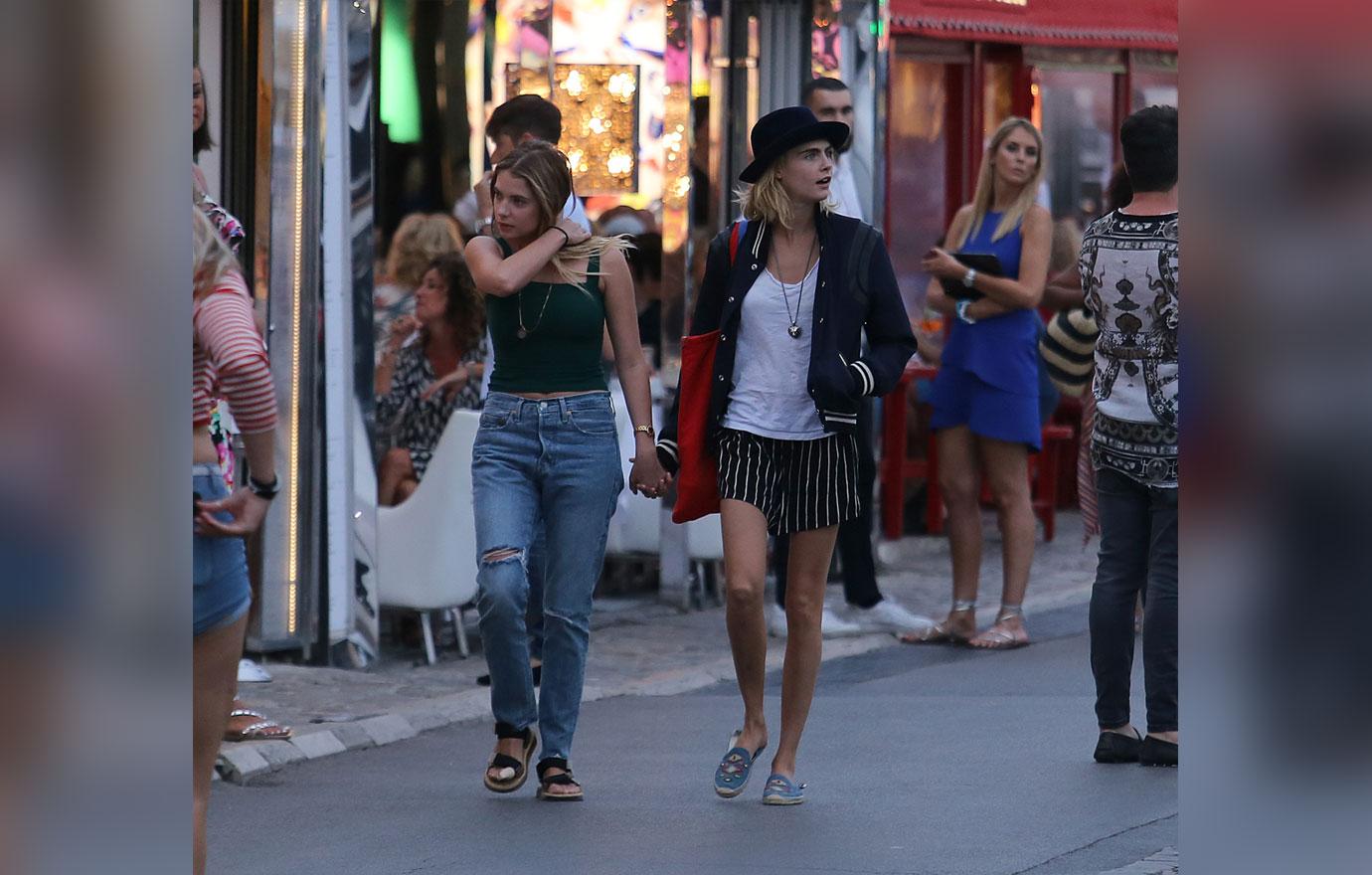 Cara Delevingne & Ashley Benson Hold Hands In St Tropez