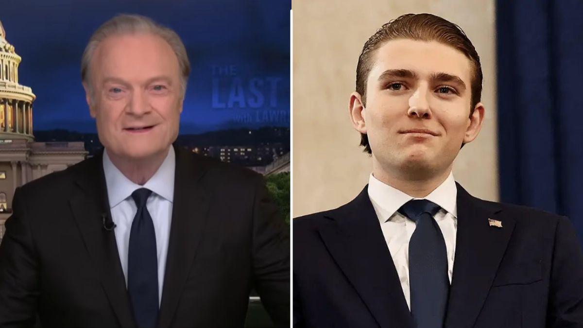 Lawrence O'Donnell and Barron Trump