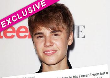 //justin bieber race ferrari final wenn