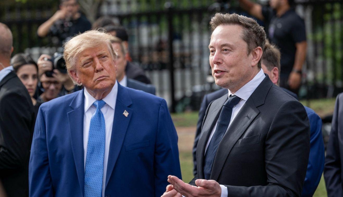 Picture of Donald Trump and Elon Musk