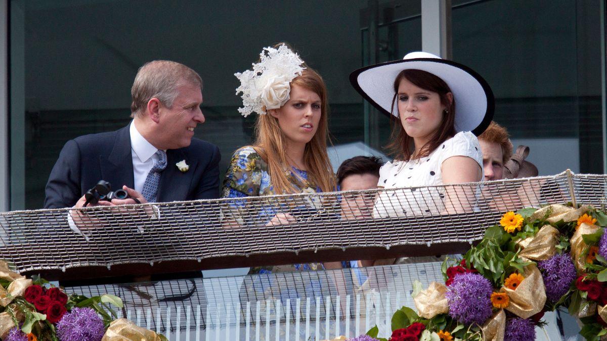 Photo of Andrew Windsor, Princesses Eugenie and Beatrice