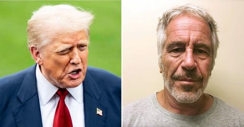 Photo of Donald Trump, Jeffrey Epstein