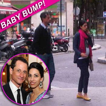 //anthony weiner baby bump sipa getty