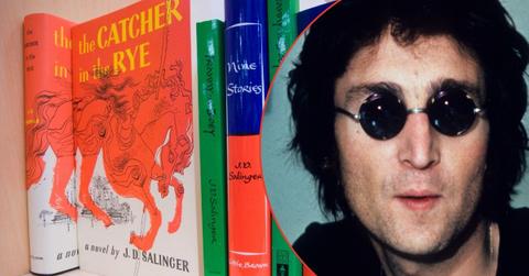 Photo of John Lennon & 'The Catcher in the Rye.'