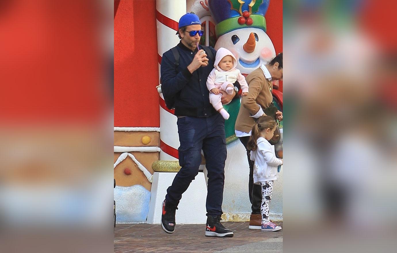 Bradley Cooper And Irina Shayk Take Daughter To Santa