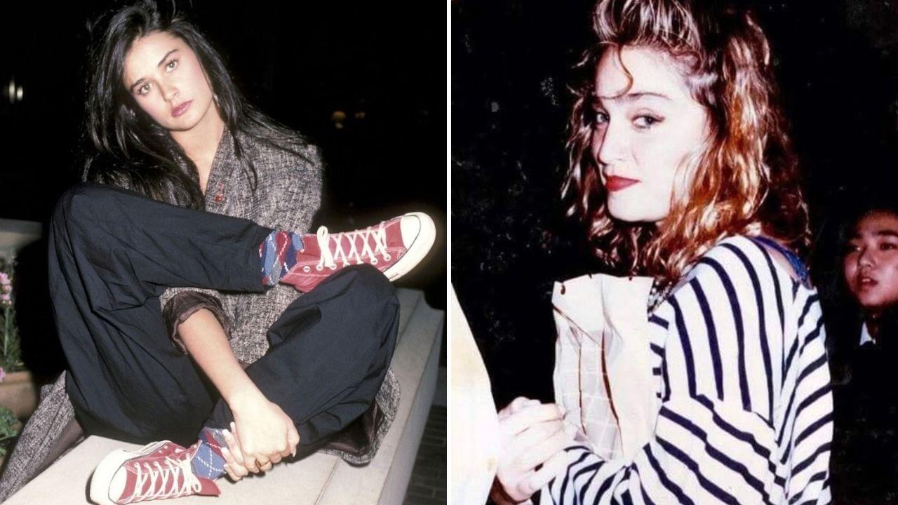 Photos of Demi Moore and Madonna in the 80s