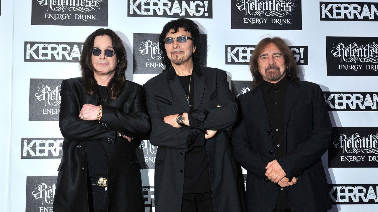 Photo of Ozzy Osbourne, Tony Iommi and Geezer Butler