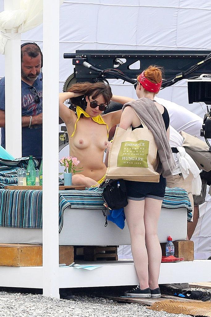 Dakota Johnson Topless Bikini Fifty Shades Of Grey Set