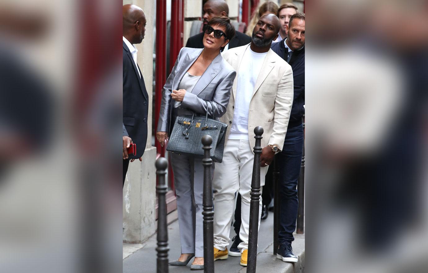 Kris Jenner & Corey Gamble In Paris After ‘KUWTK’ Fight