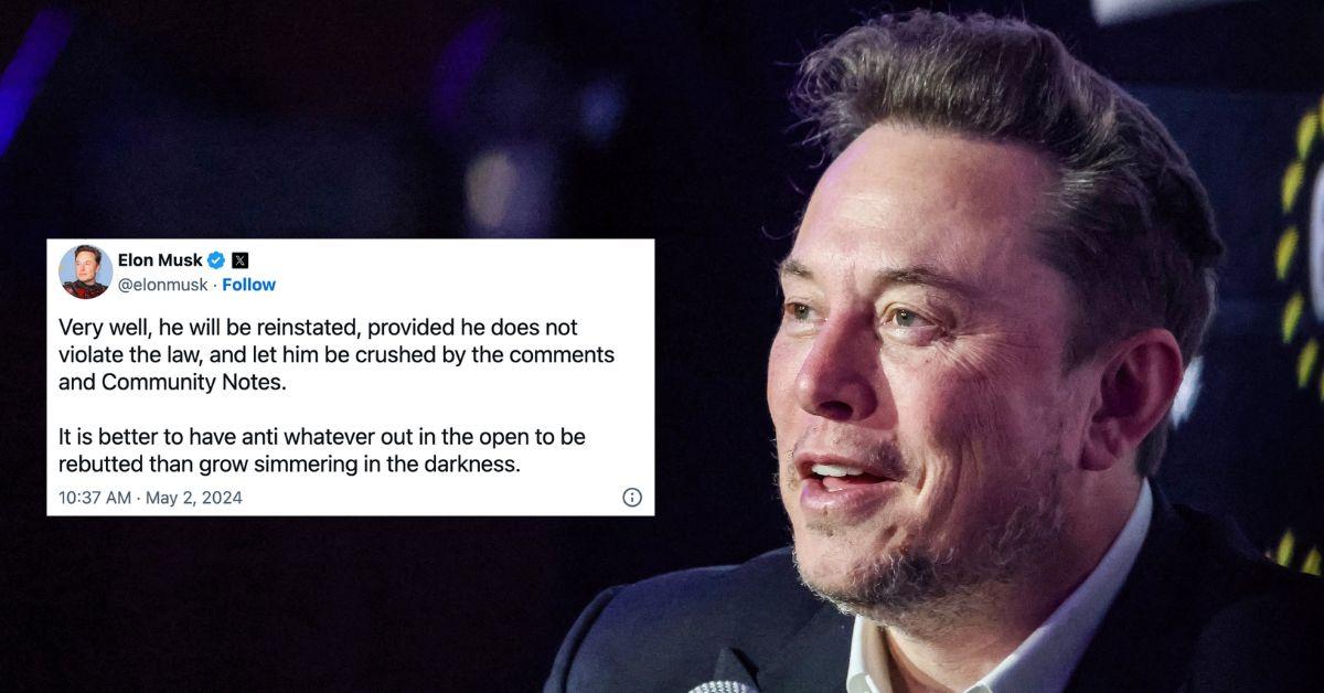 Elon Musk Agrees to Reinstate White Nationalist Nick Fuentes' X Account