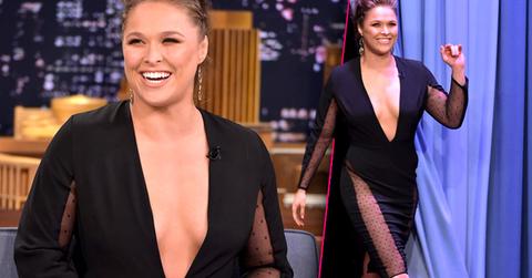 Nip Slip UFC Champ Rowdy Ronda Rousey Rocks An LBD That Shows Off All Her Curves