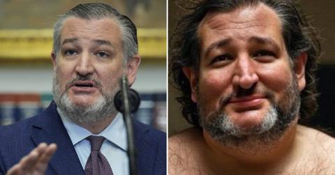 Ted Cruz revealed there was a bizarre fake photo of him on social media.