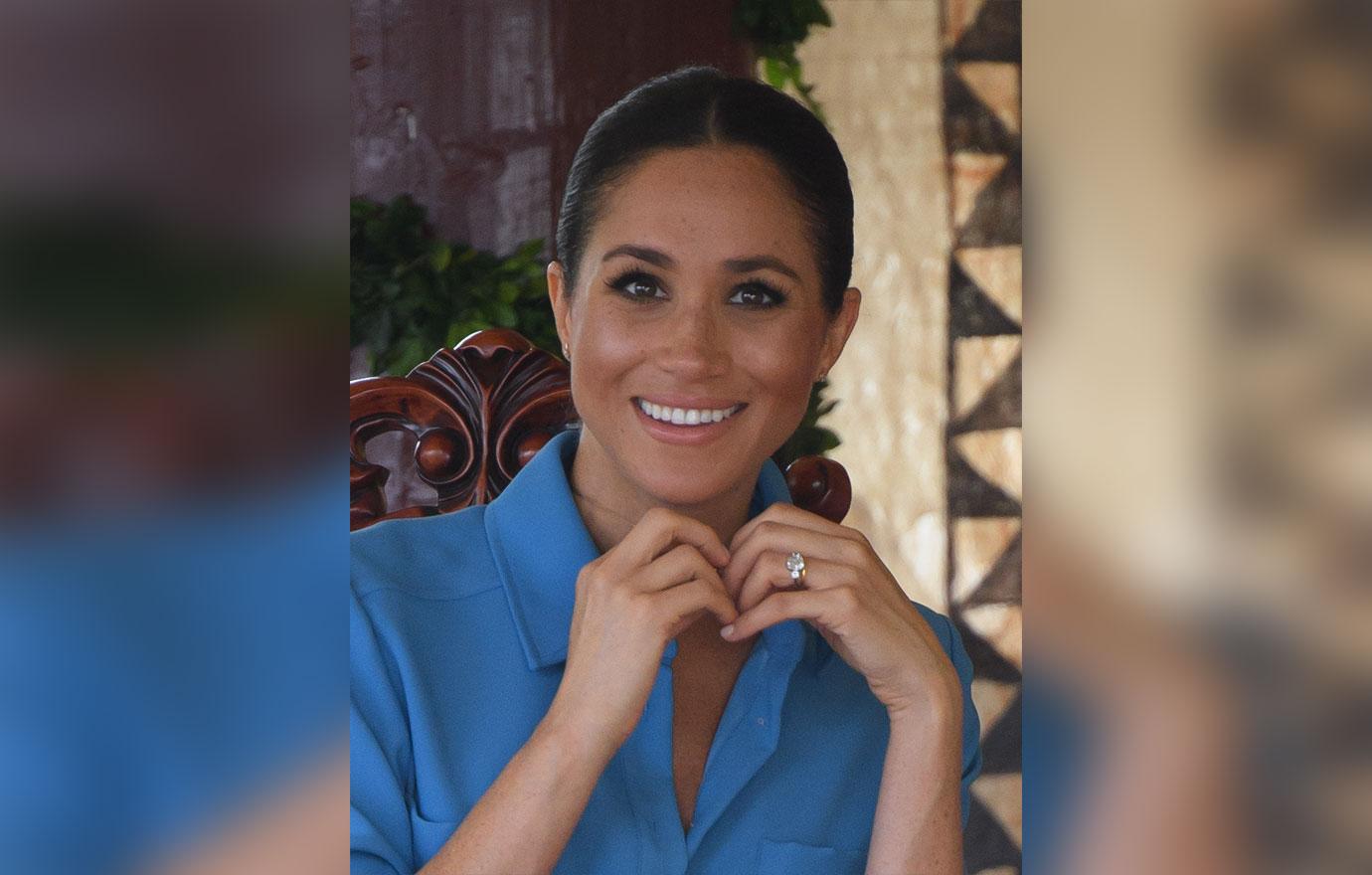 Meghan Markle Bird Dress Tonga Prince Harry