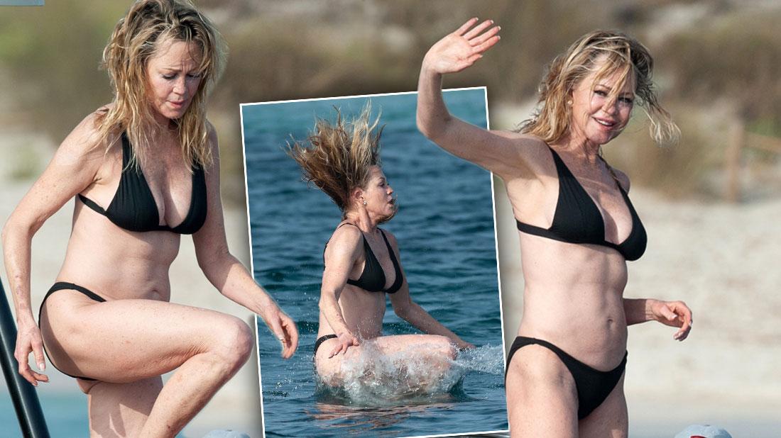 Melanie Griffith Shows Off Her Beach Body In Spain