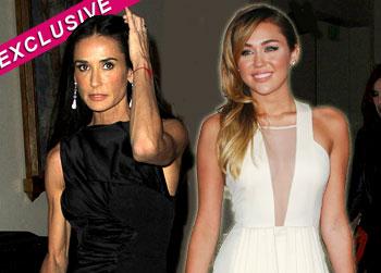 //demi moore miley cyrus