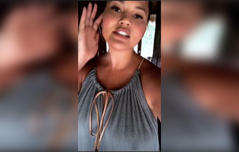 Chrissy Teigen Shows New Mom Bod Stretch Marks In Video 1342