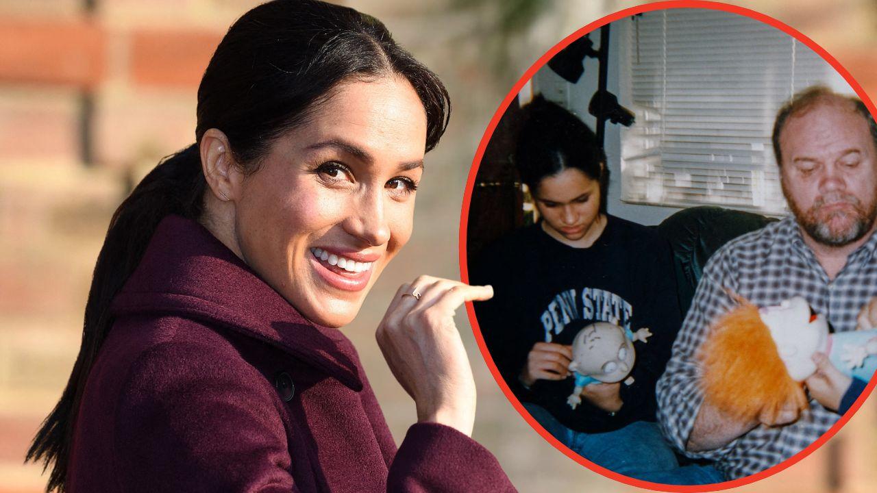 Split photos of Meghan and Thomas Markle Sr.