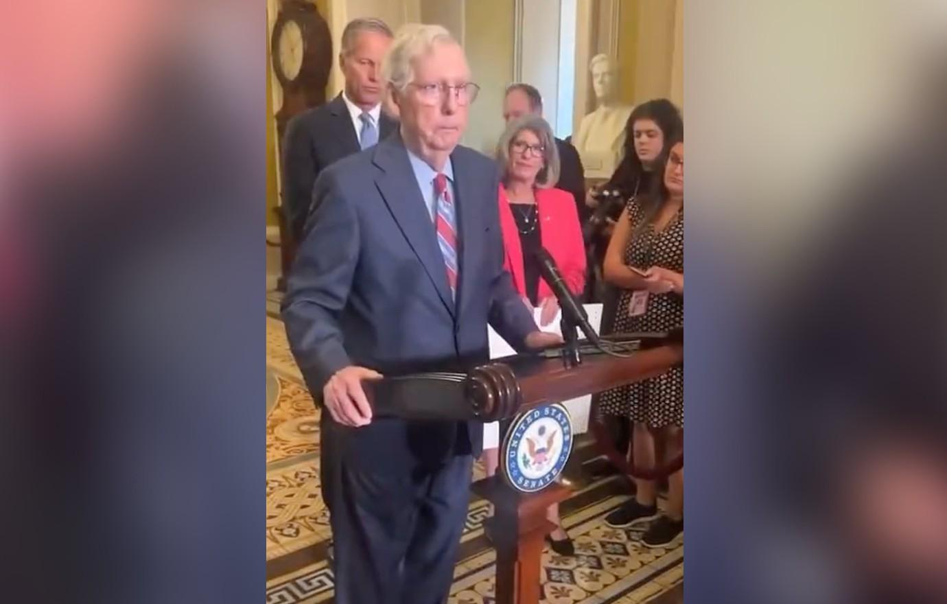 Watch Video Mitch McConnell, 81, Escorted From Podium After Appearing Disoriented