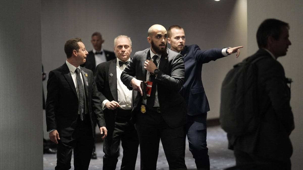 Other guests were surrounded by agents and taken to safety. 