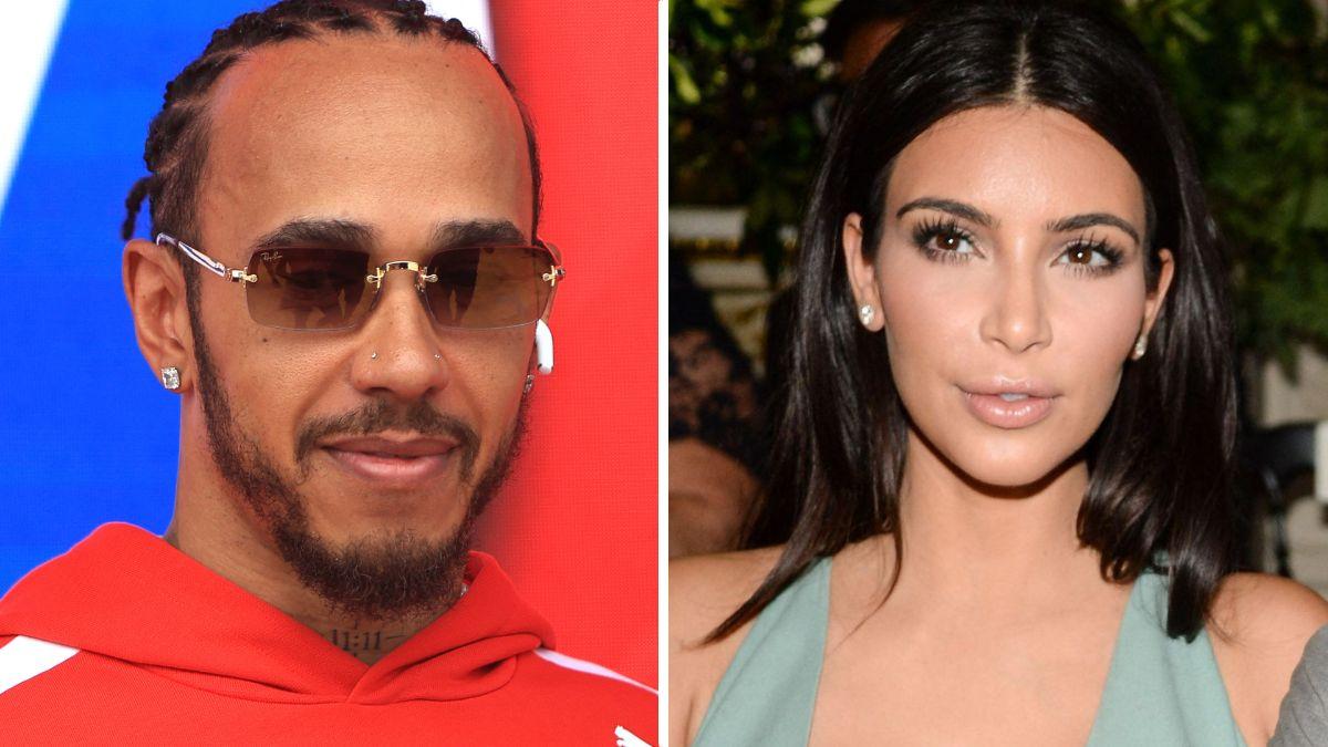 Photo of Kim Kardashian and Lewis Hamilton