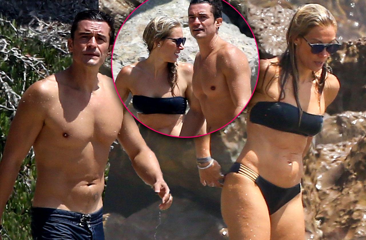 //orlando bloom blonde bikini beach pp