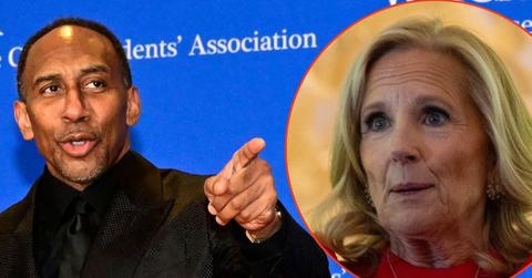 picture of Stephen A. Smith and Jill Biden