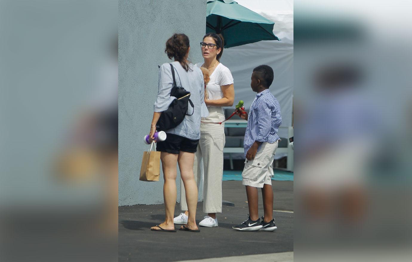 Sandra Bullock & Boyfriend Bryan Randall Out With Her Son Louis