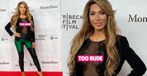 Farrah Abraham Flashes Breasts At Tribeca Film Festival