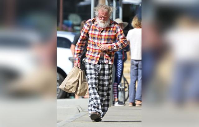 Aging Nick Nolte Caught Shopping In Bizarre Outfit – See Photos