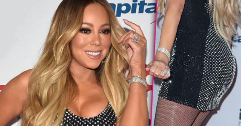 Mariah Carey Flaunts Curves In Mini Dress At Press Room