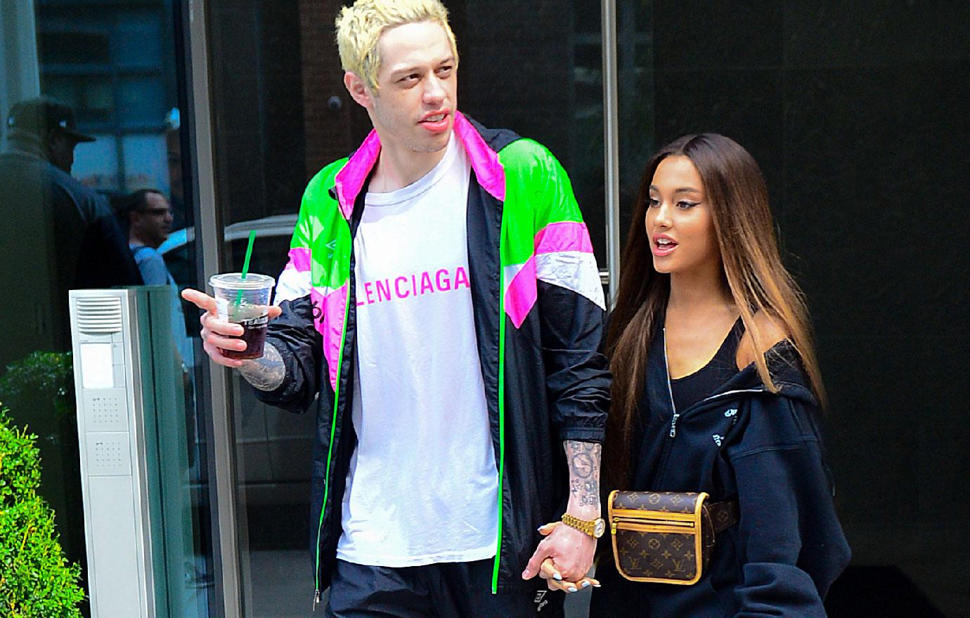 ariana grande pete davidson out nyc family