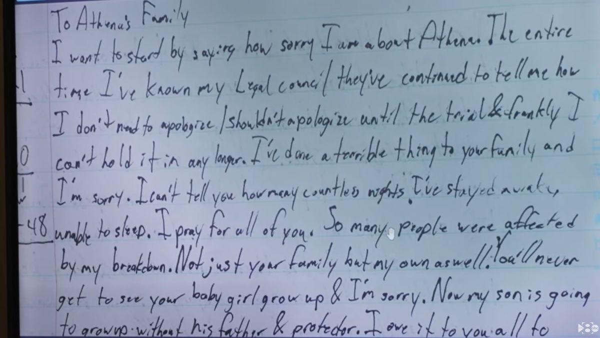 Photo of Tanner Horner Letter