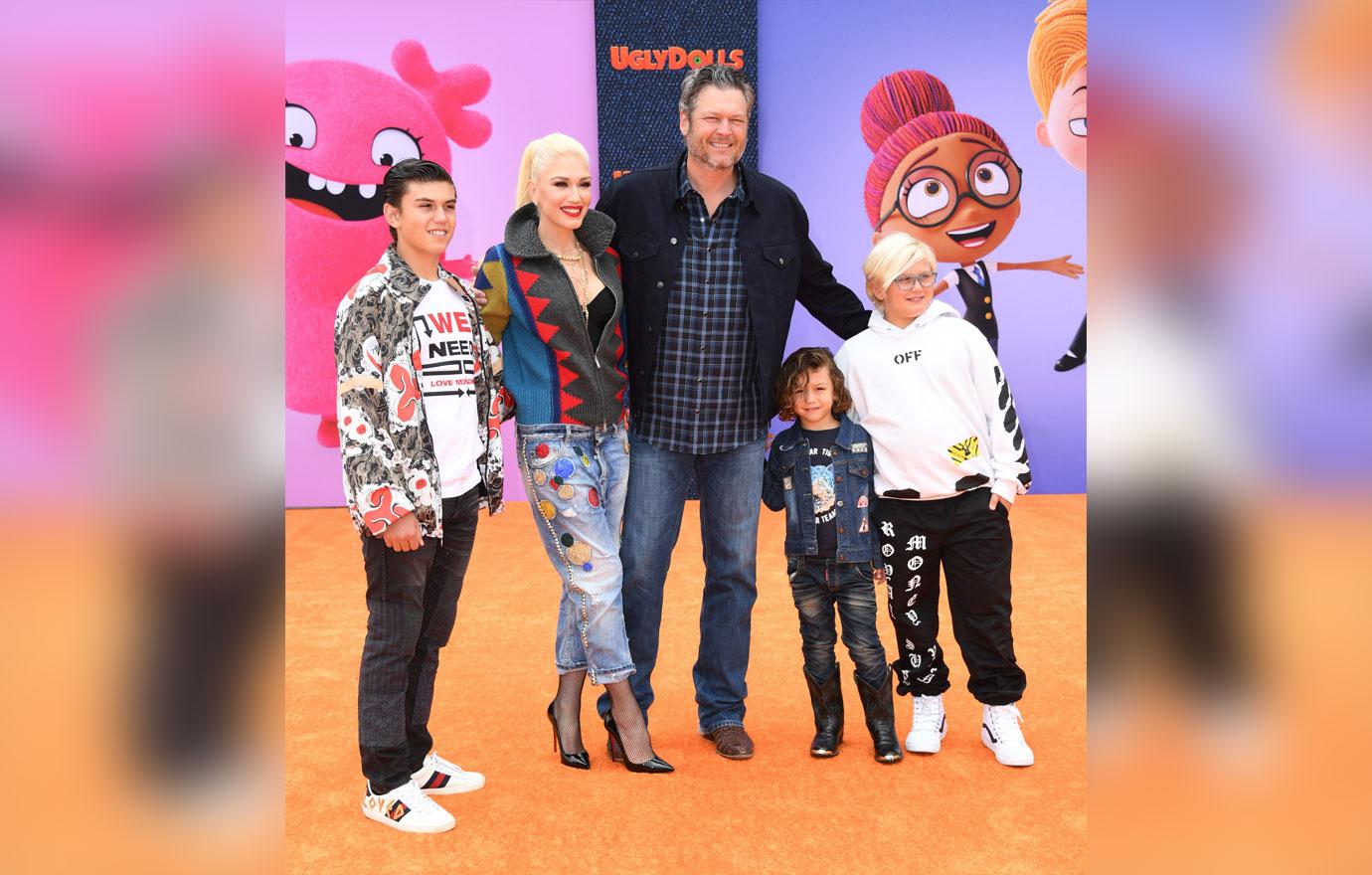 Gwen Stefani And Sons Attend Movie Premiere With Blake Shelton