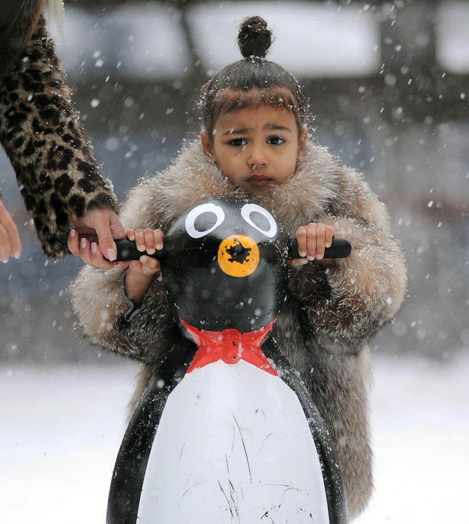 Kim Kardashian North West Ice Skating