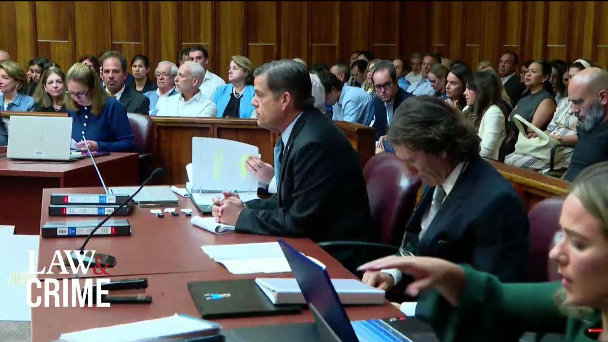 Court had to be dismissed on Monday after the emotional outburst.