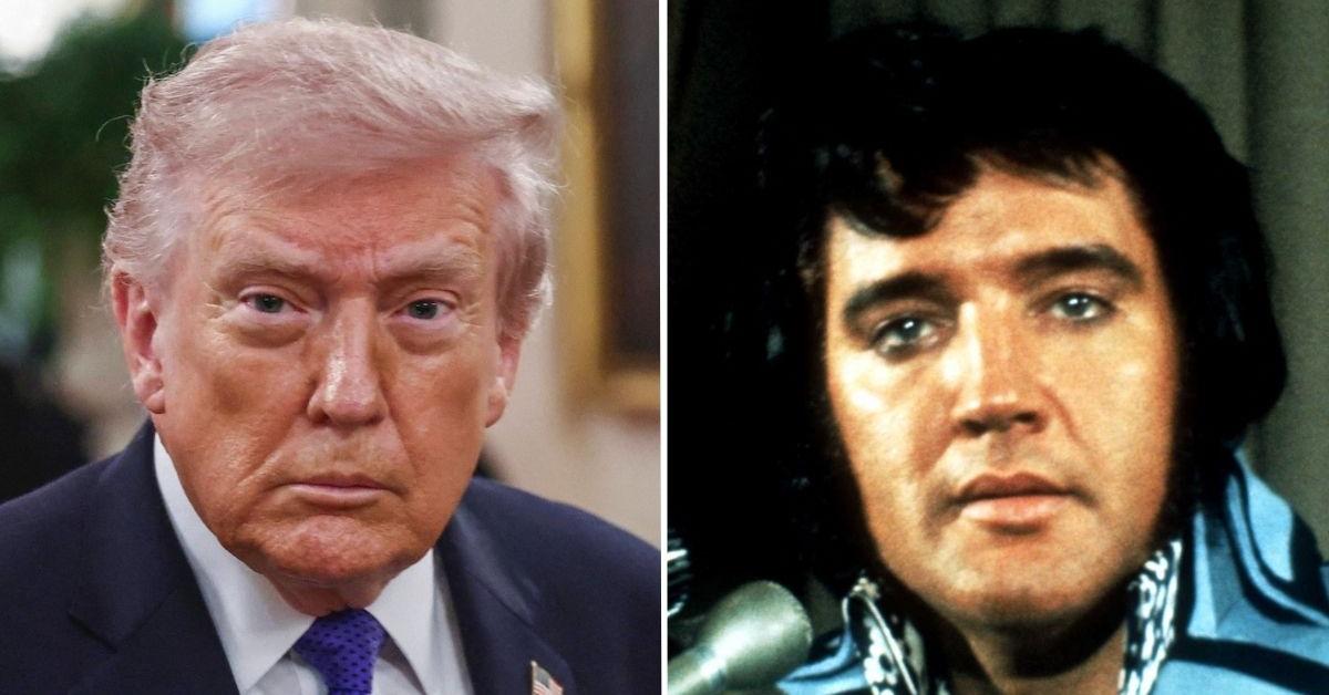 Trump's Bizarre Obsession with Elvis Exposed -As Prez Claims He's the Spitting Image of the King of Rock and Roll