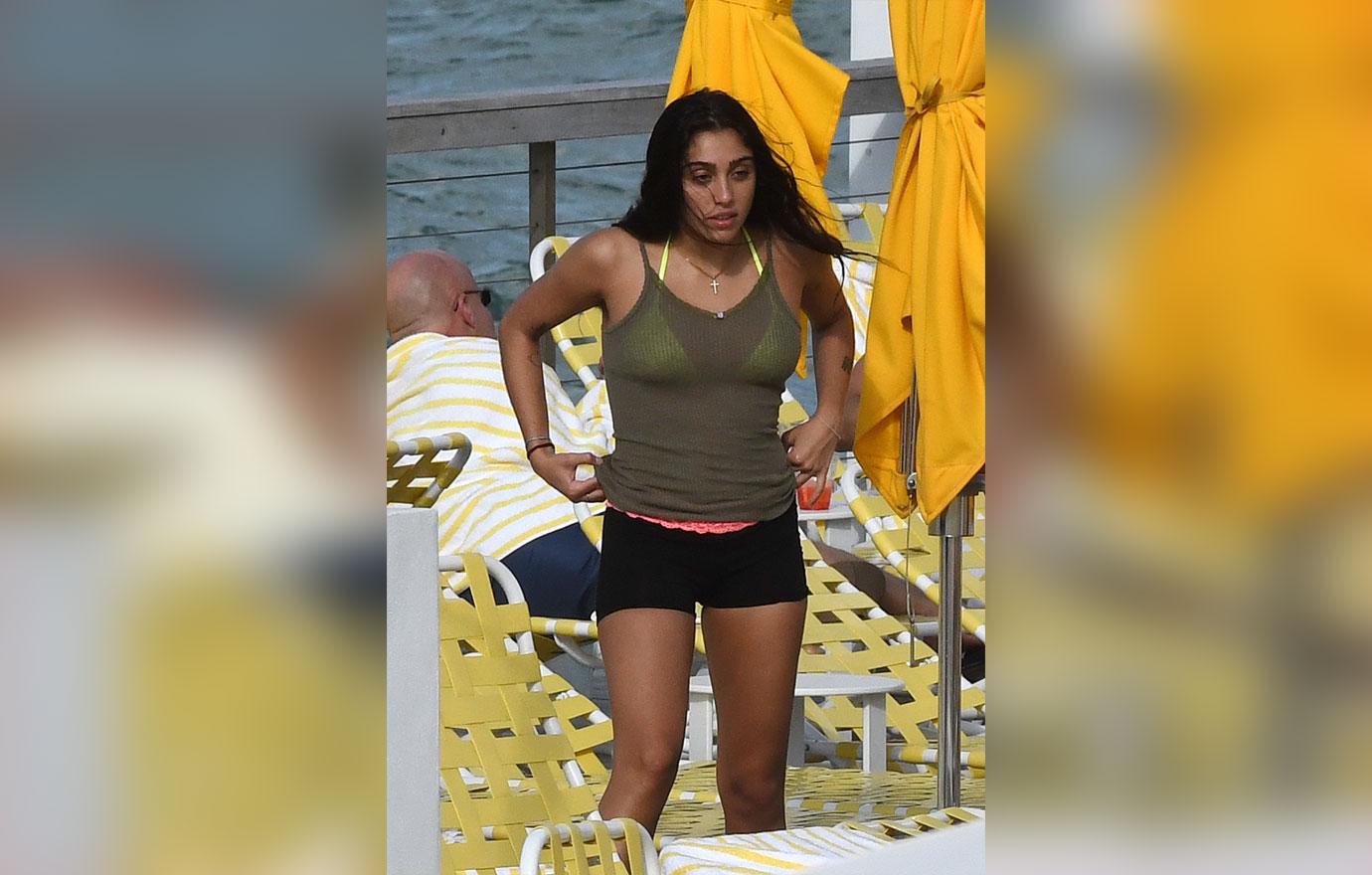 Madonna’s Daughter Lourdes Leon Wears Yellow Bikini With Boyfriend